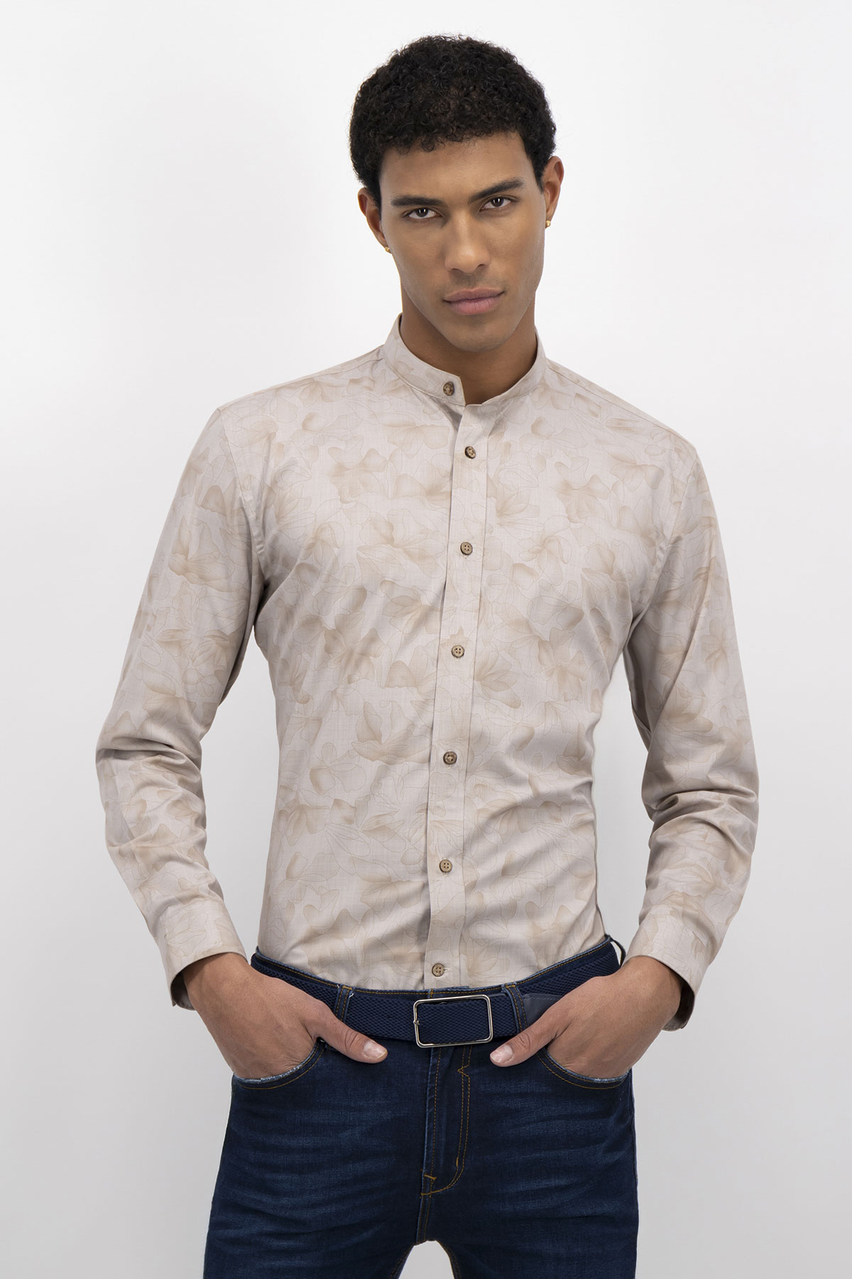 CAMISA CASUAL TLAOLLI SLIM FIT MENS FASHION image number null