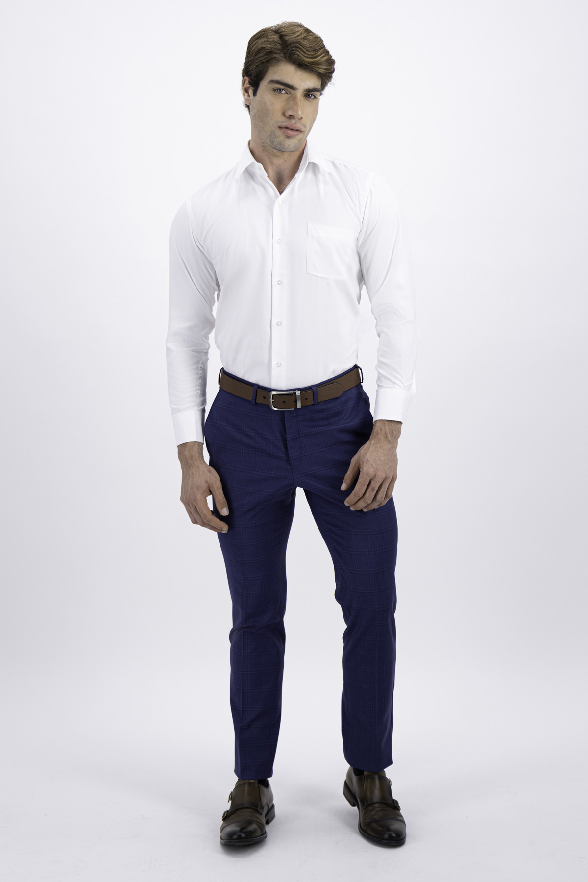 CAMISA VESTIR COLOR BLANCO CONTEMPORARY FIT SONNETI image number null