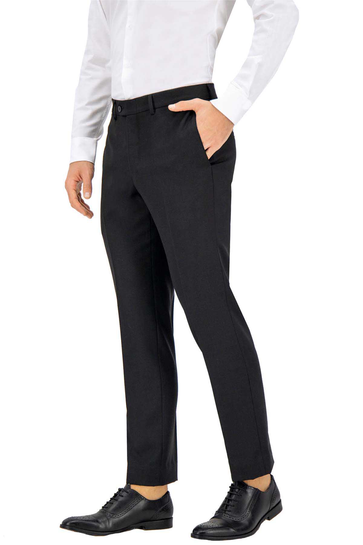 Generic Pantalon Largo Modern Fit | Negro | Regular | Varon