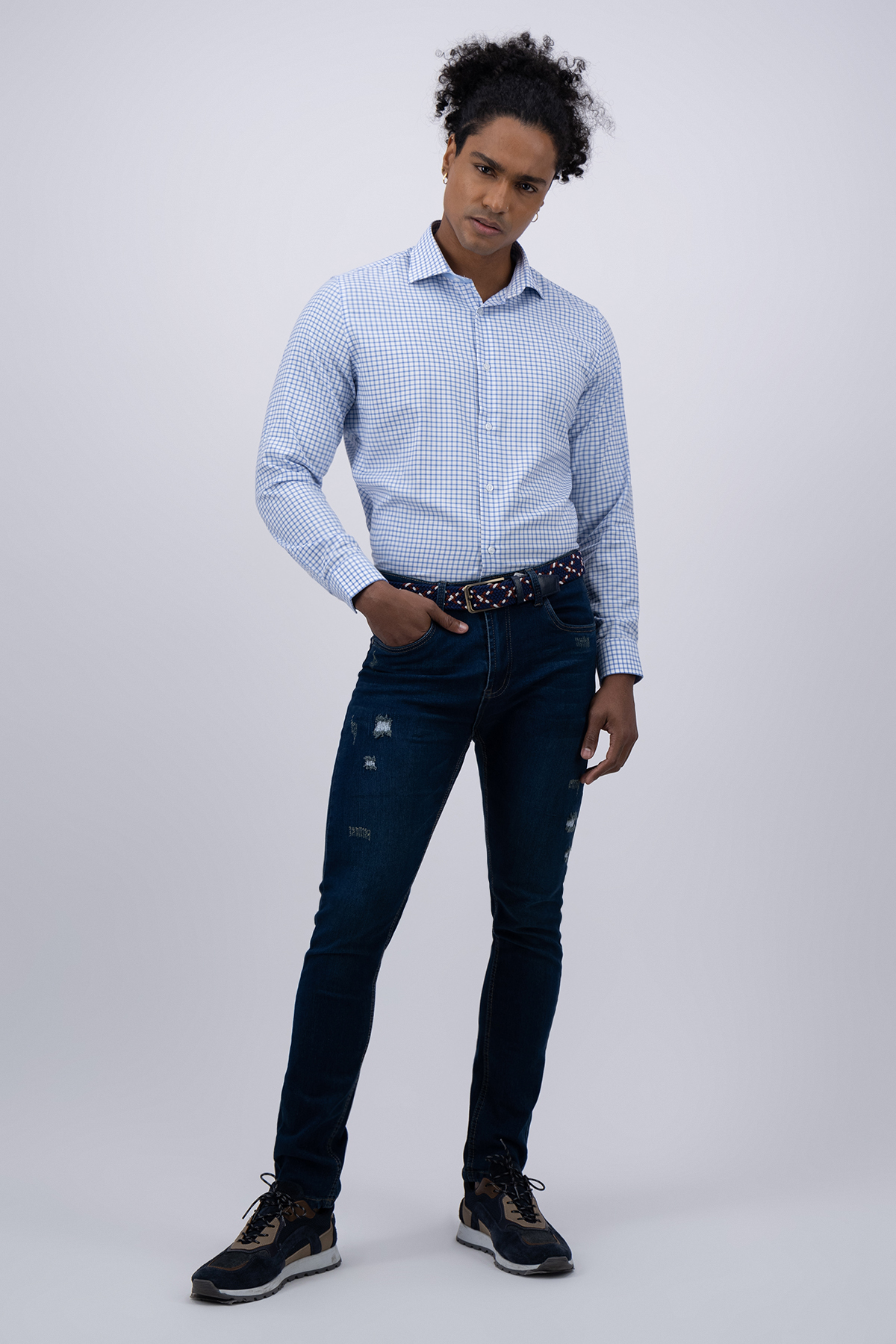 JEANS SLIM FIT AZUL INDIGO LMENTAL image number null