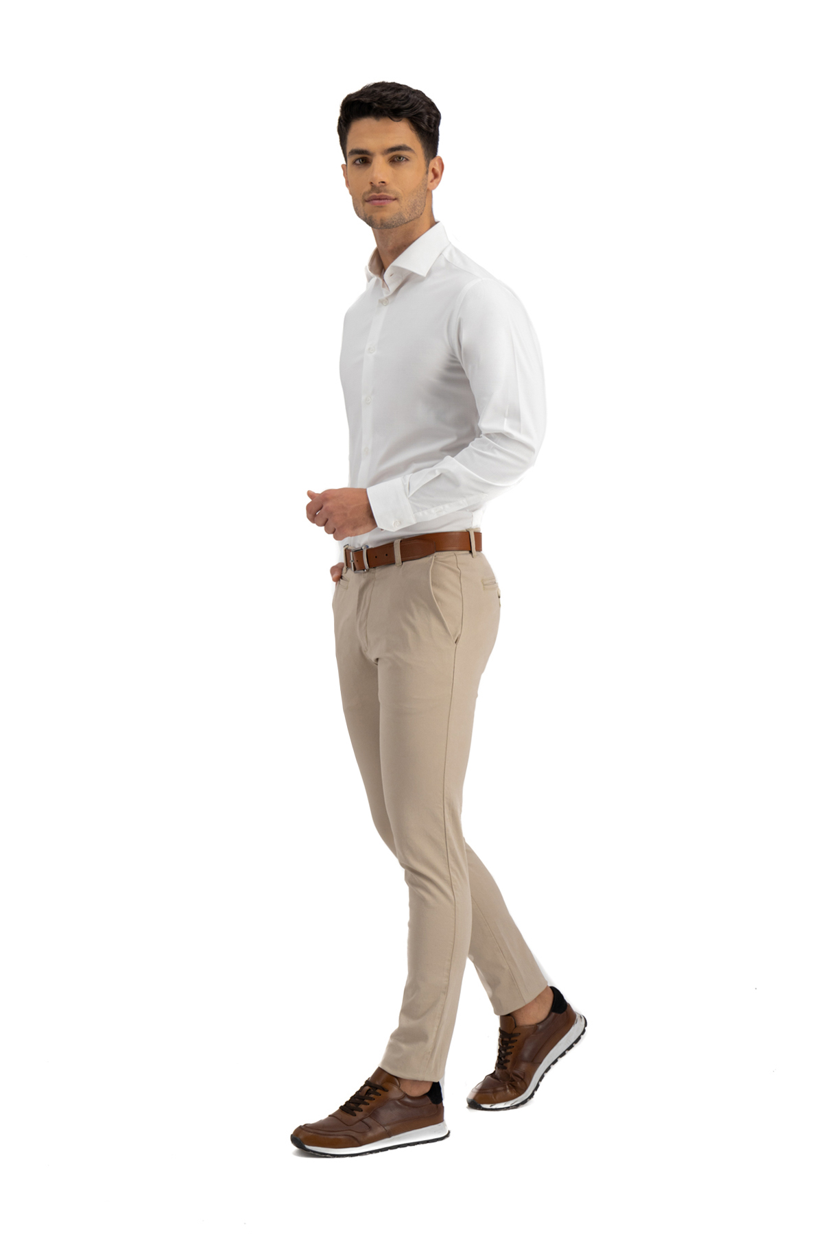 PANTALON SLIM BEIGE SLIM FIT LMENTAL image number null