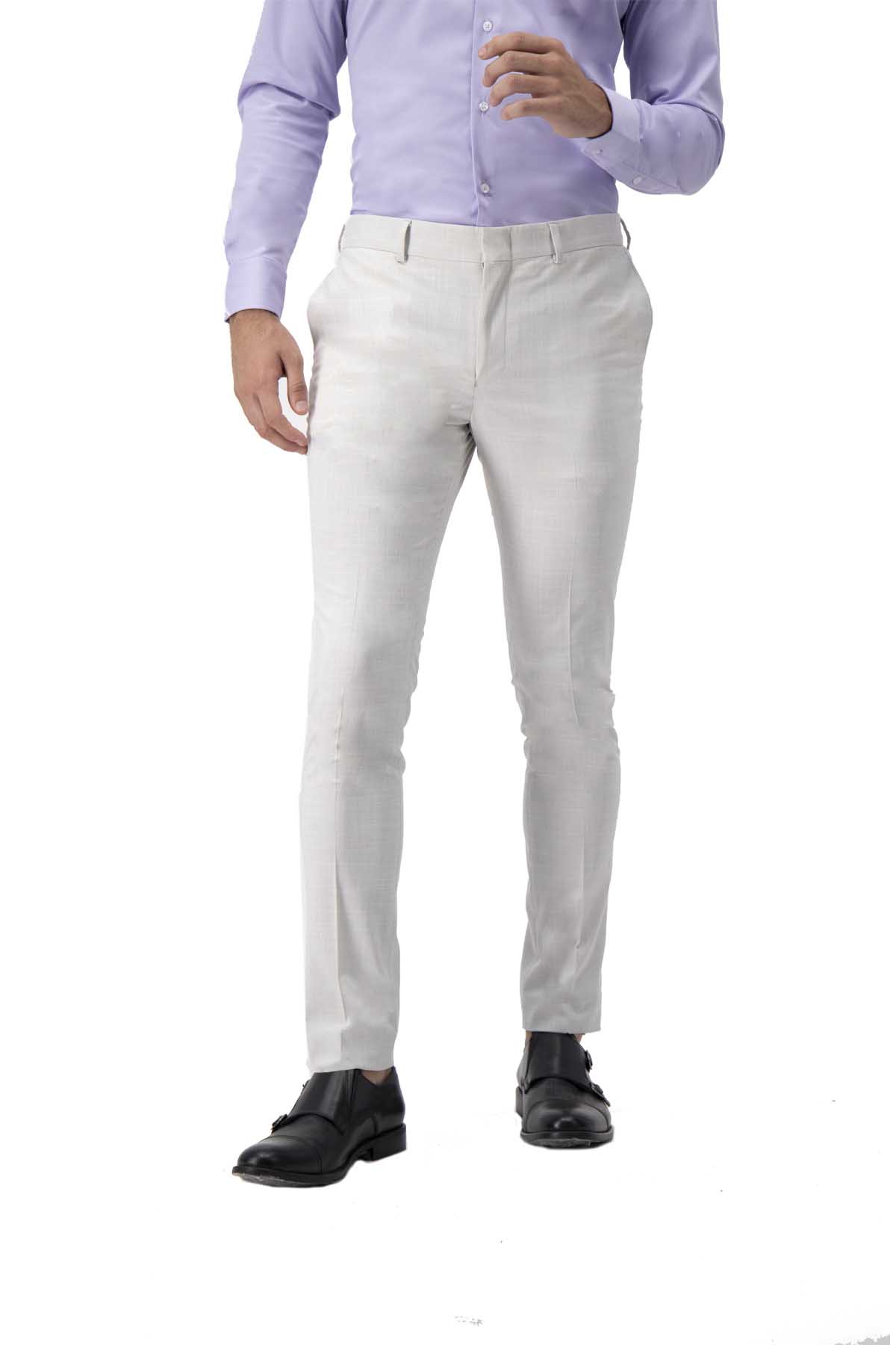 PANTALÓN SEPARATE GRIS SKINNY FIT LMENTAL image number null