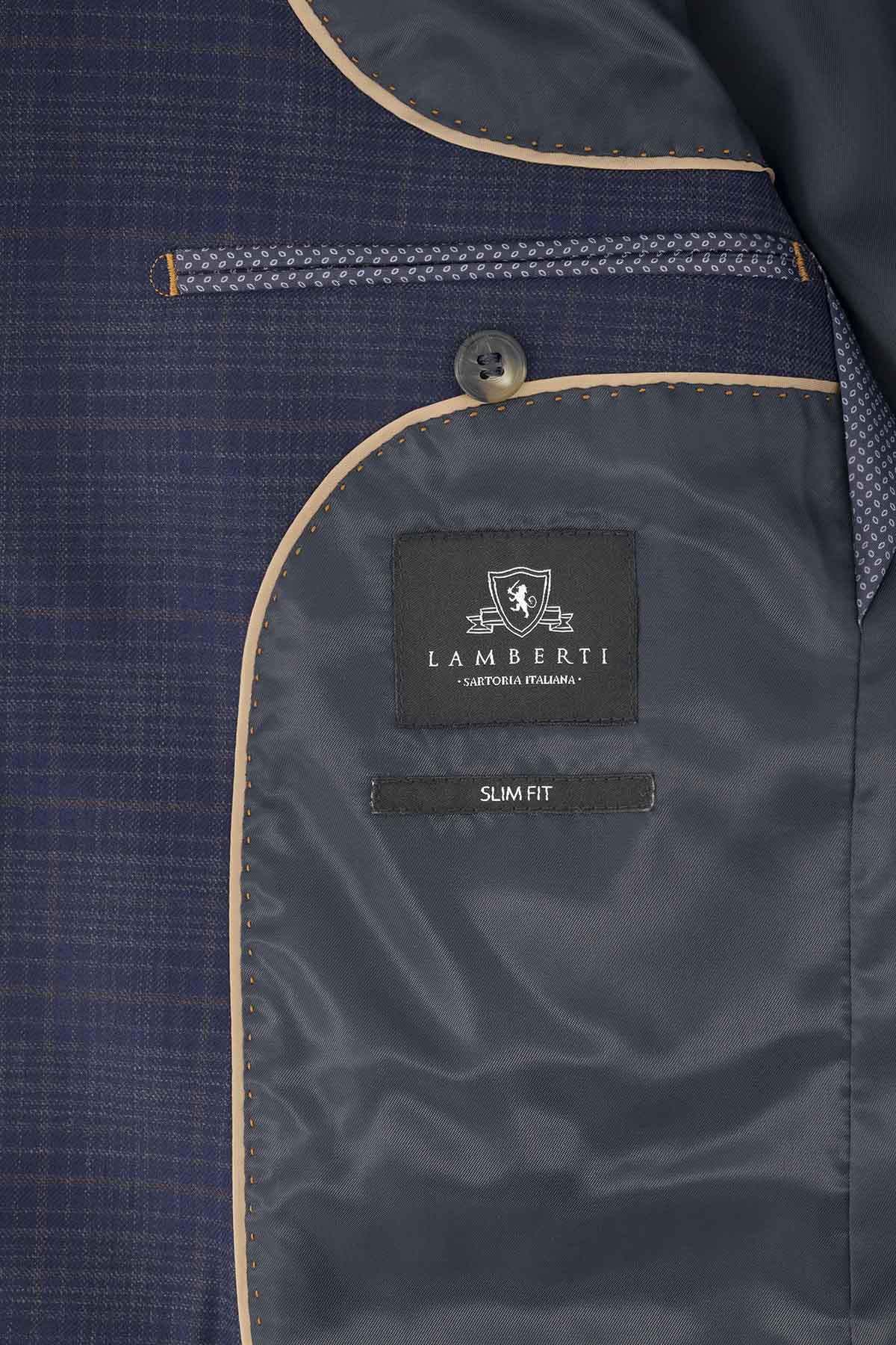 SACO CASUAL FRESCO DI LANA SLIM FIT LAMBERTI image number null