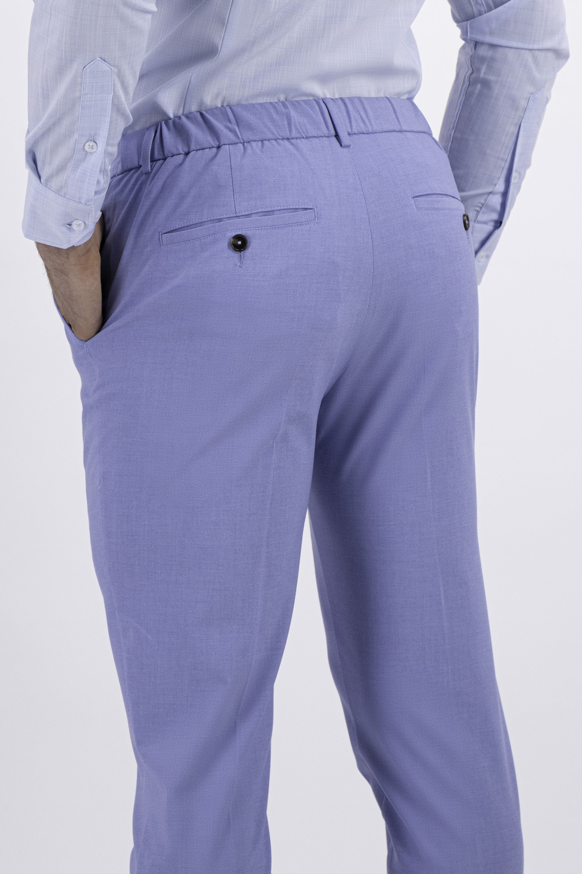 PANTALÓN VESTIR AZUL CLARO SLIM FIT LMENTAL image number null