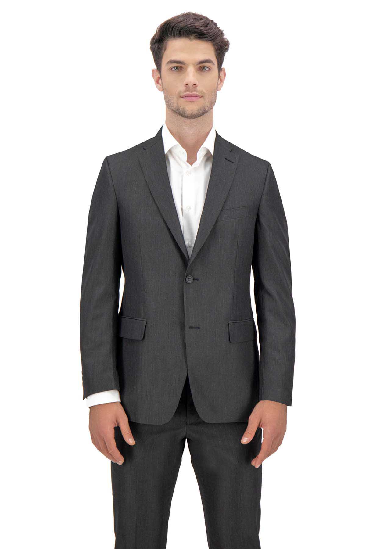 Camisa para traje gris oxford sale