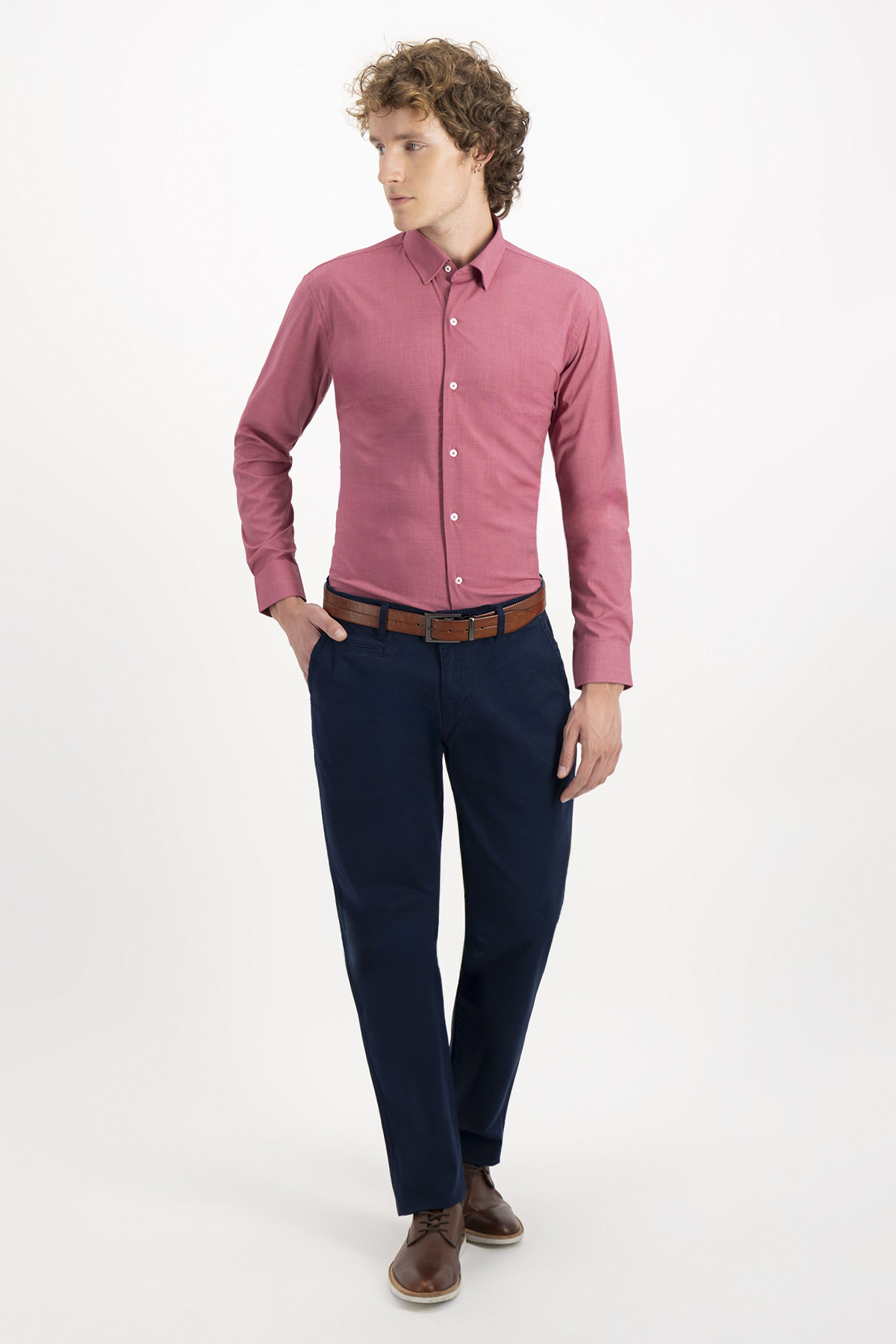 PANTALÓN CASUAL CONTEMPORARY FIT LAMBERTI image number null