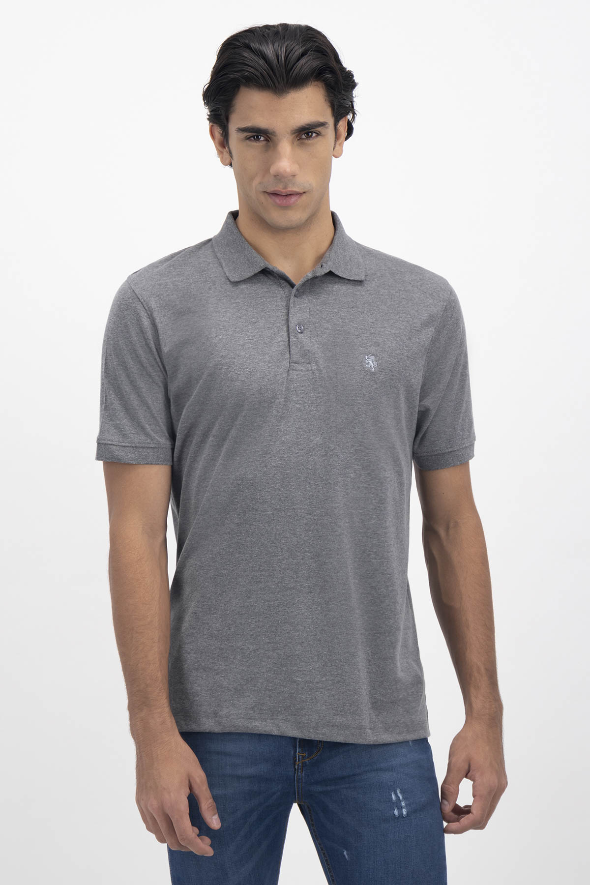 PLAYERA TIPO POLO PREMIUM COTTON CONTEMPORARY FIT LAMBERTI