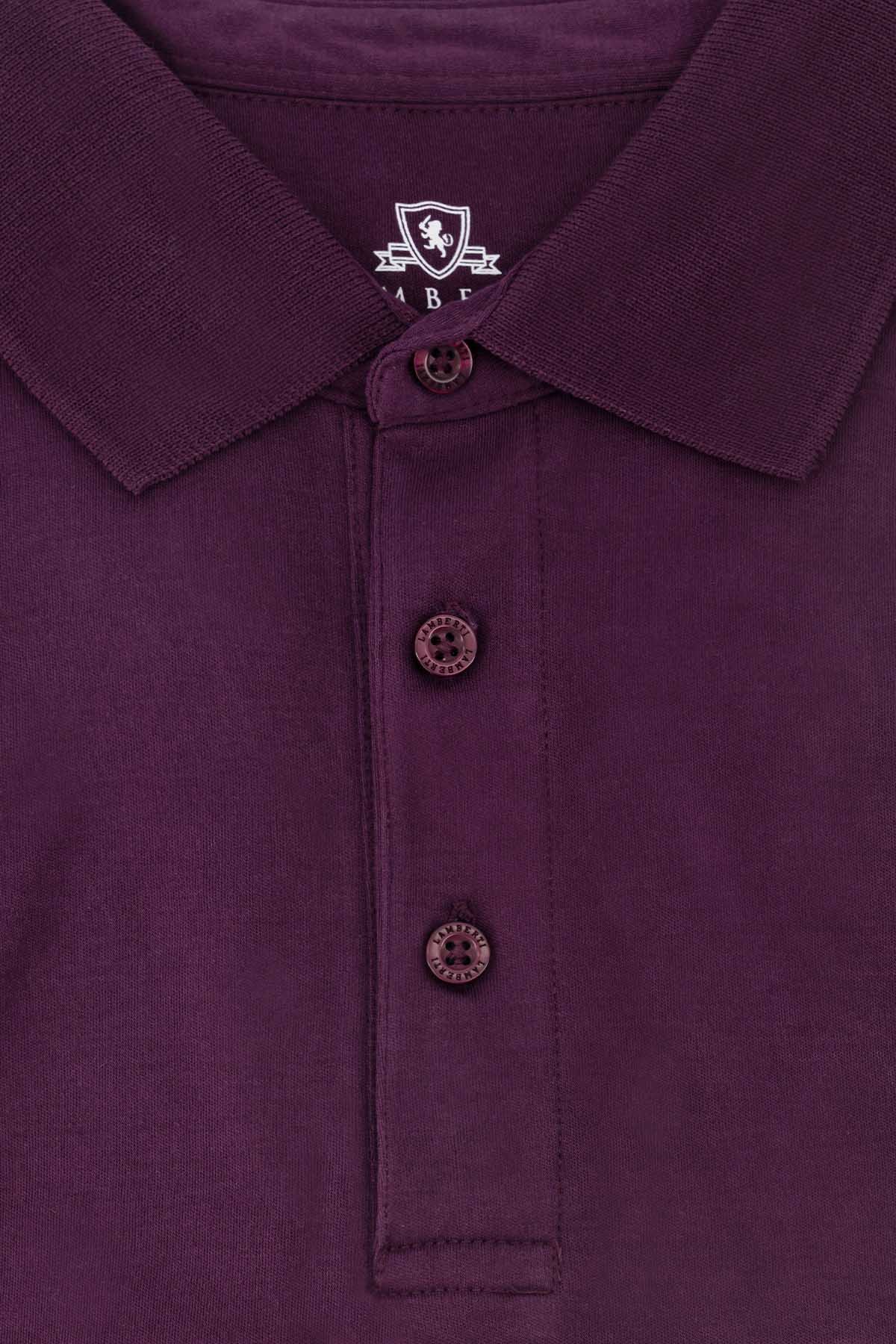 POLO VINO OBSCURO CONTEMPORARY FIT LAMBERTI image number null