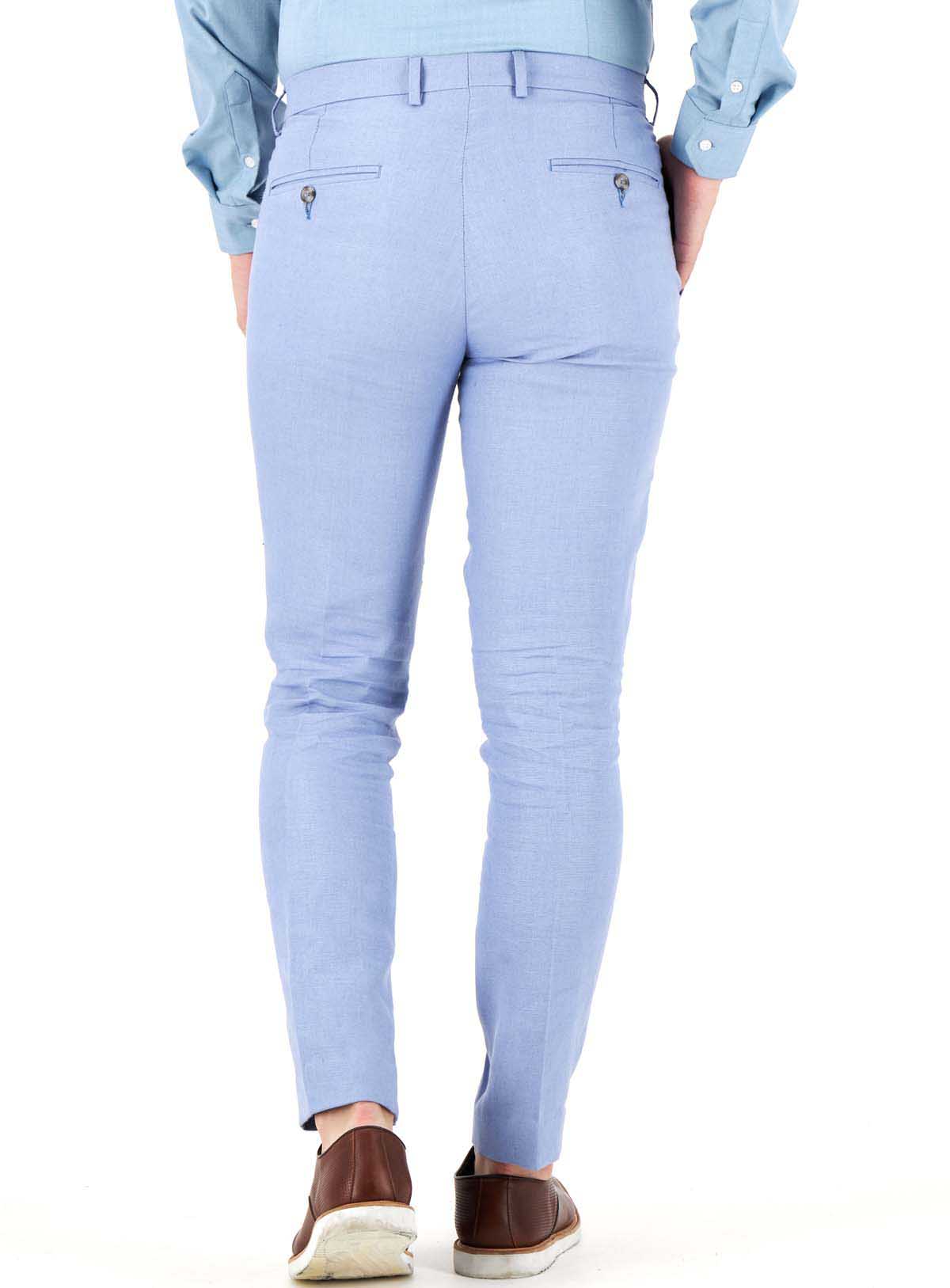 PANTALÓN FORMAL SEPARATE AZUL CLARO SLIM LMENTAL image number null