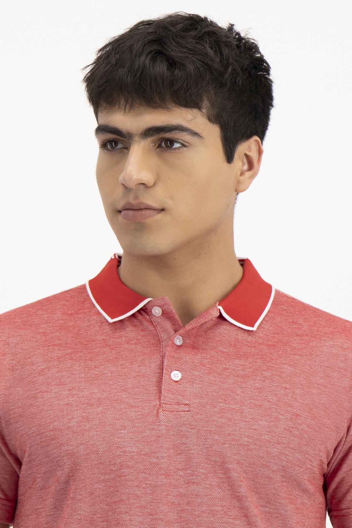 PLAYERA TIPO POLO CASUAL SLIM FIT LMENTAL image number null