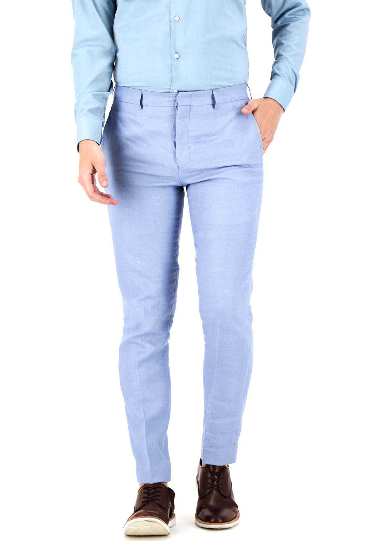 PANTALÓN FORMAL SEPARATE AZUL CLARO SLIM LMENTAL image number null