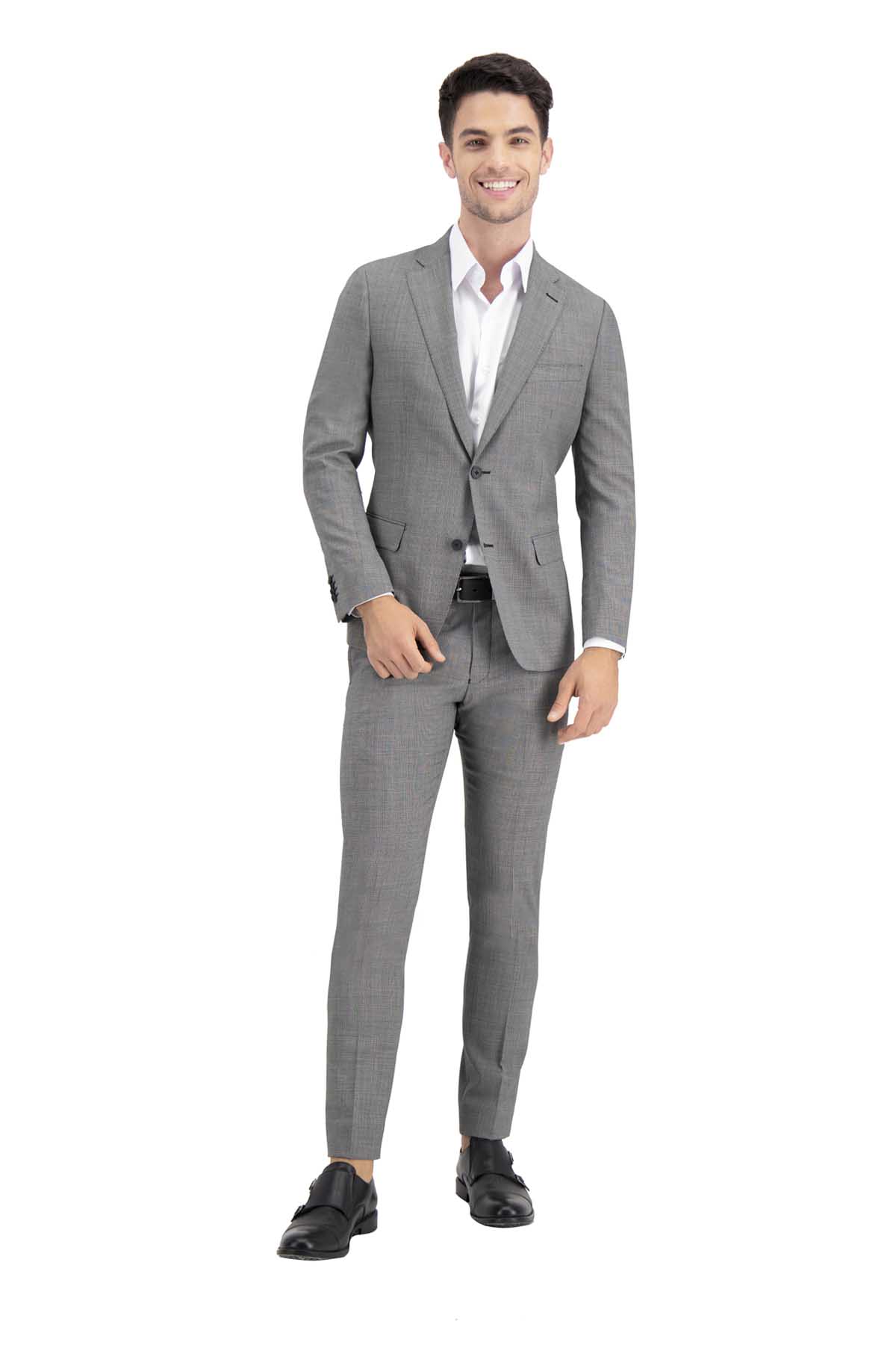 TRAJE NEGRO SLIM FIT LAMBERTI image number 1