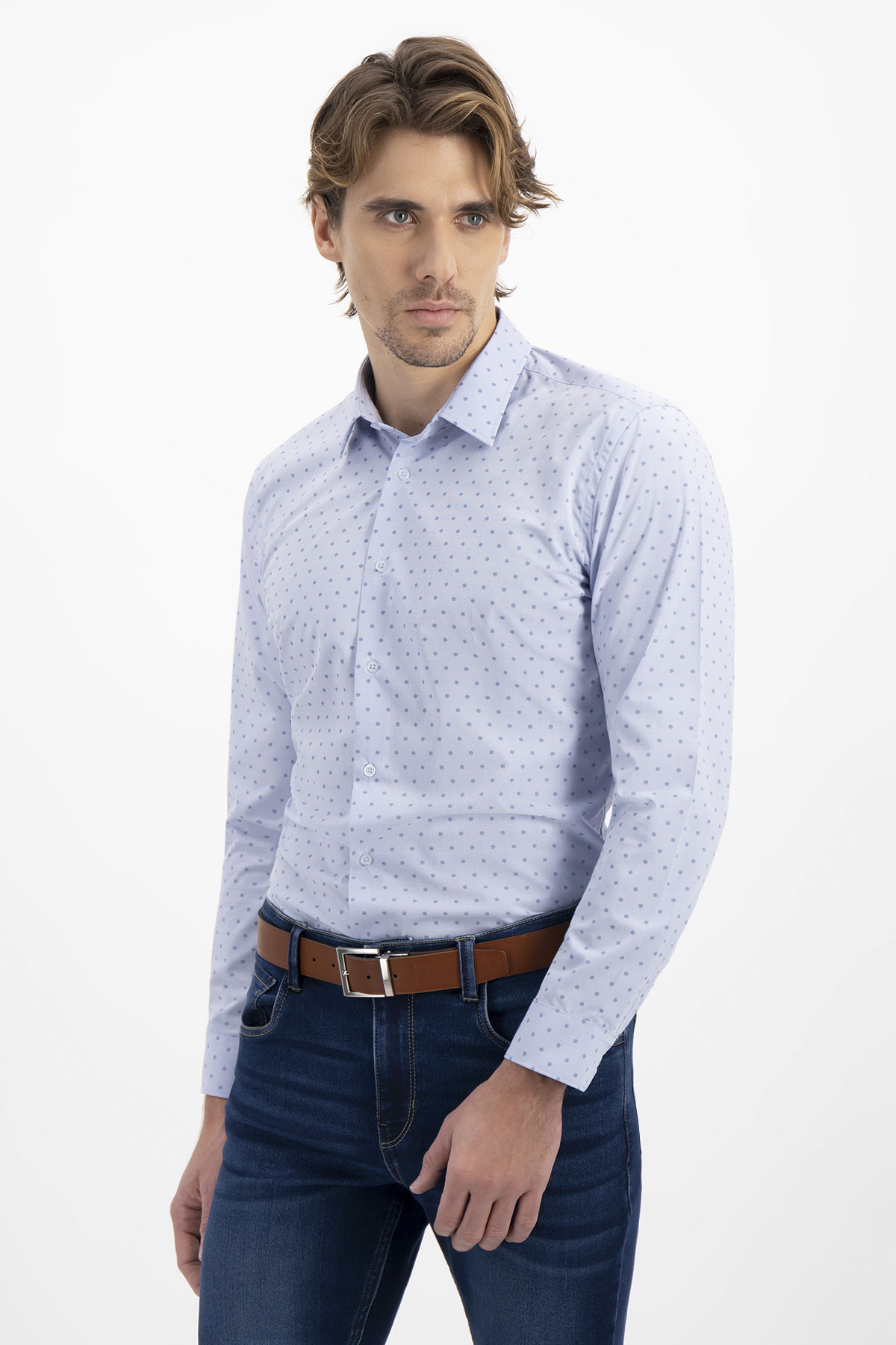 CAMISA CASUAL BAMBOO FIBER SLIM FIT LMENTAL