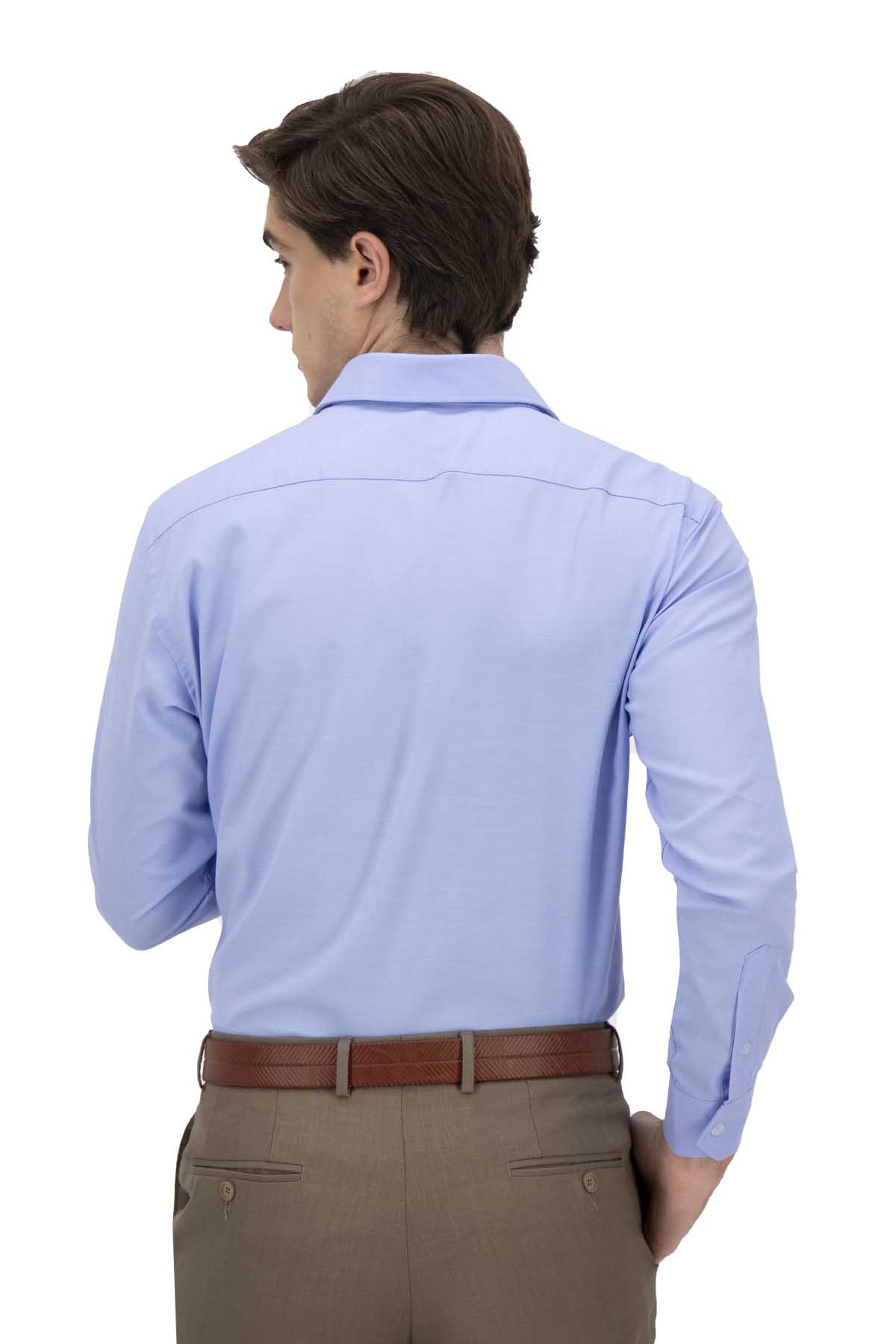 CAMISA VESTIR AZUL CONTEMPORARY FIT LAMBERTI image number null