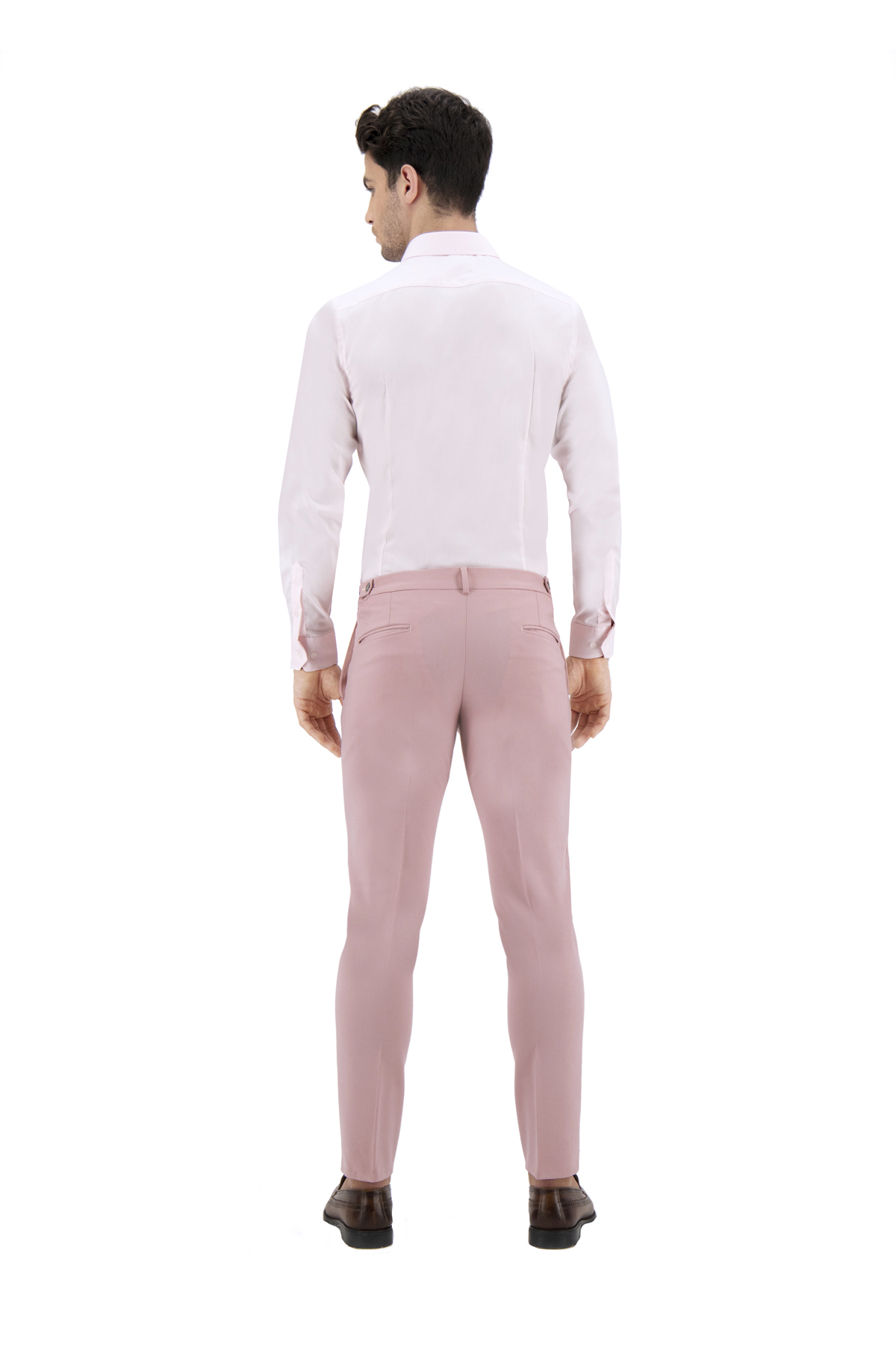 PANTALÓN VESTIR ROSA SLIM FIT LMENTAL image number null