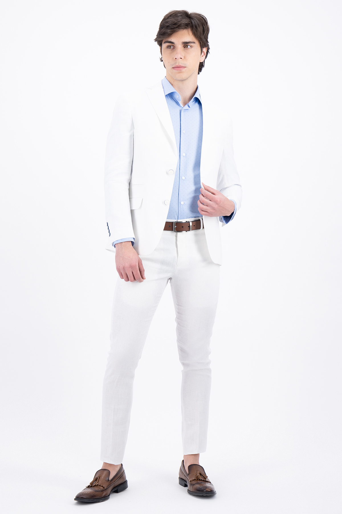 SACO SEPARATE BLANCO SLIM FIT LMENTAL image number null