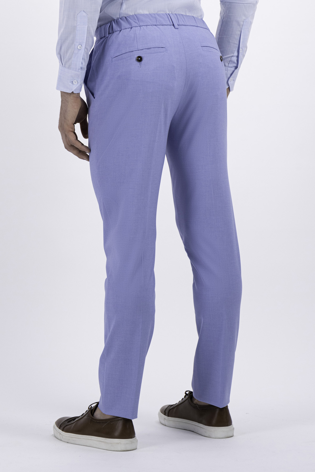 PANTALÓN VESTIR AZUL CLARO SLIM FIT LMENTAL image number null