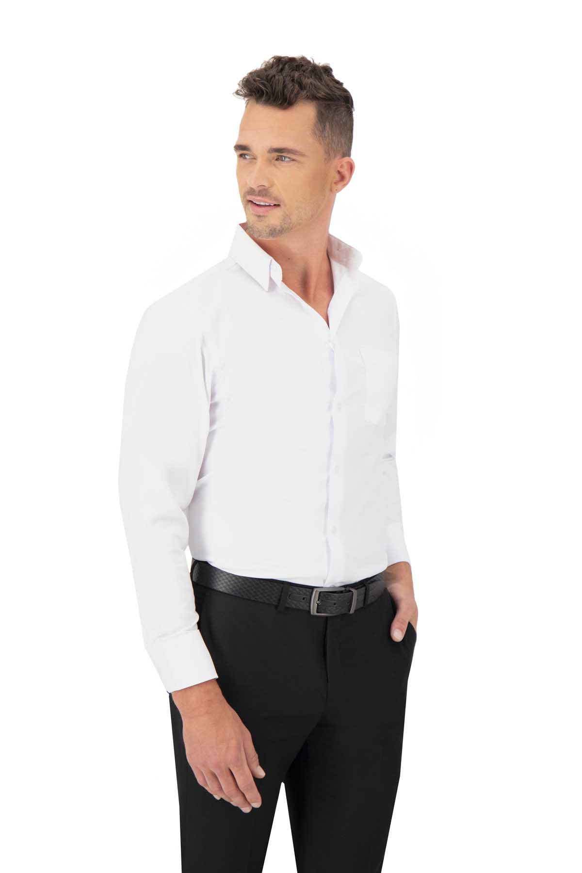 CAMISA BLANCA VESTIR CONTEMPORANEO SONNETI UO image number null