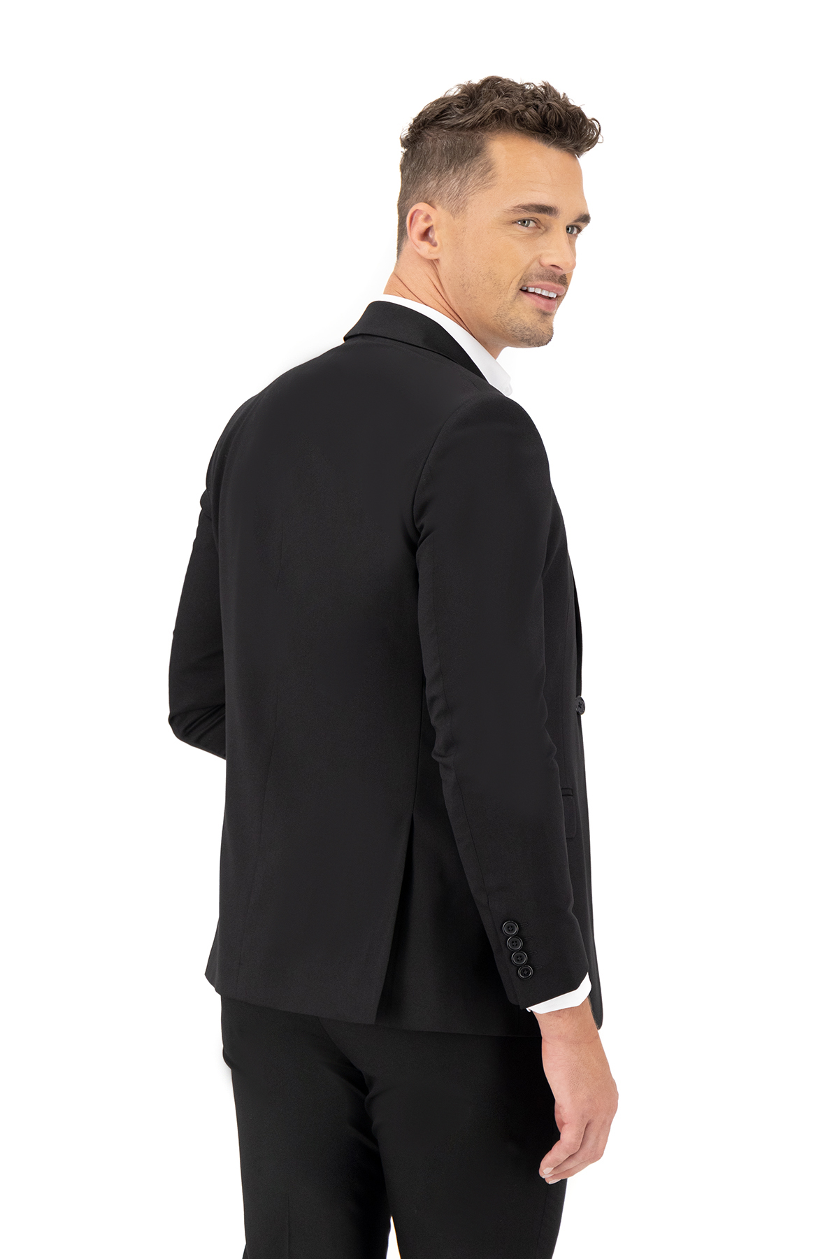 SACO VESTIR NEGRO SLIM FIT LMENTAL image number 2