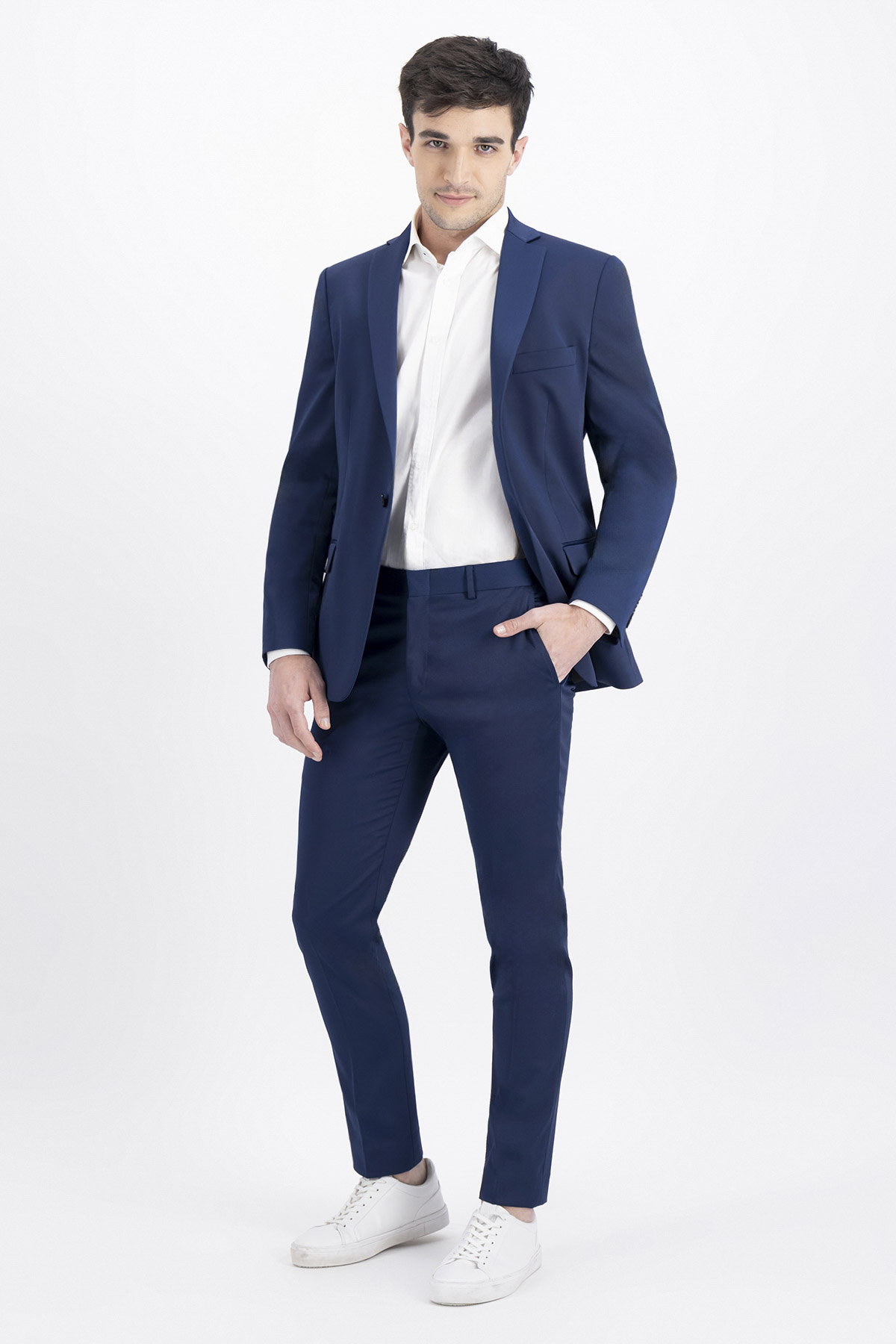 TRAJE TECHNO SUIT AZUL COBALTO SLIM FIT LMENTAL image number null