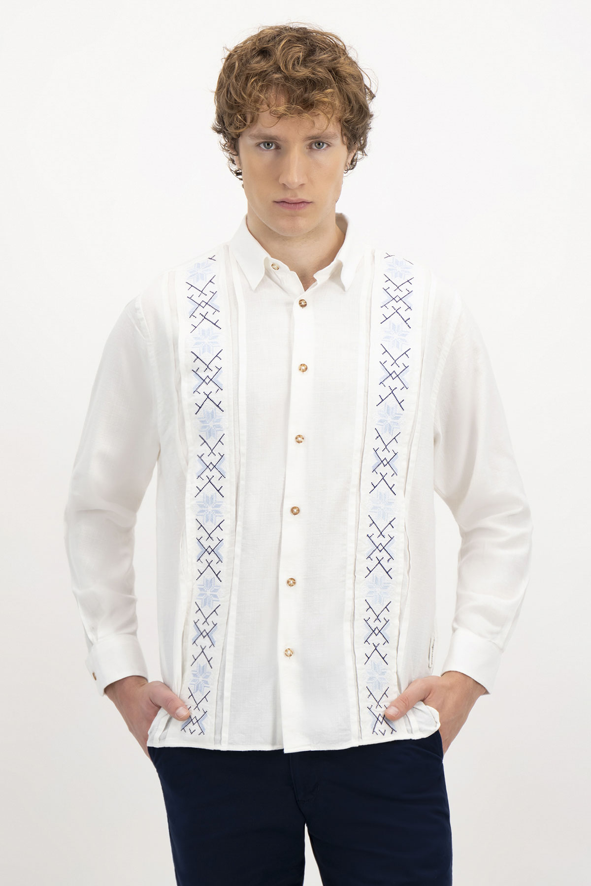 GUAYABERA CASUAL CONTEMPORARY FIT GUAYAHABANA image number null