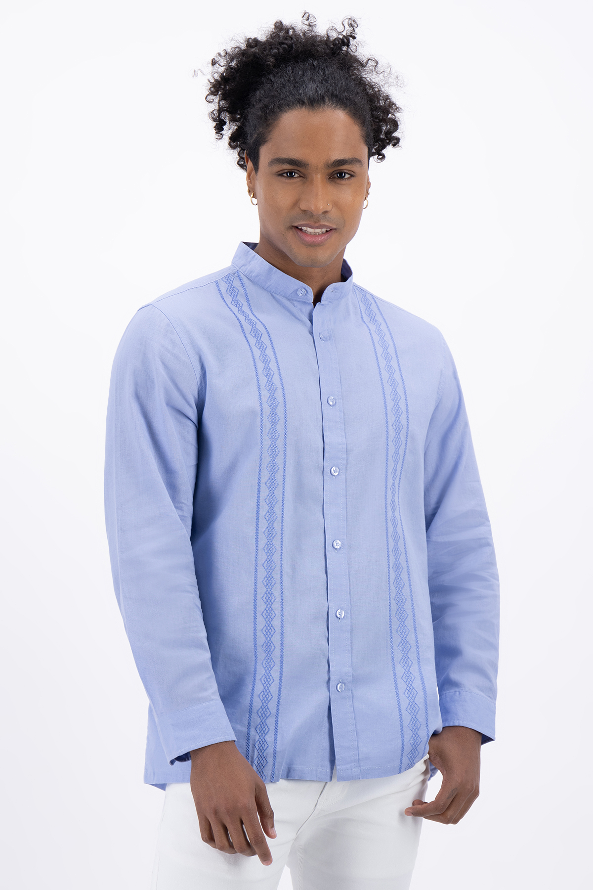 GUAYABERA CONTEMPORARY FIT MENS FASHION image number null
