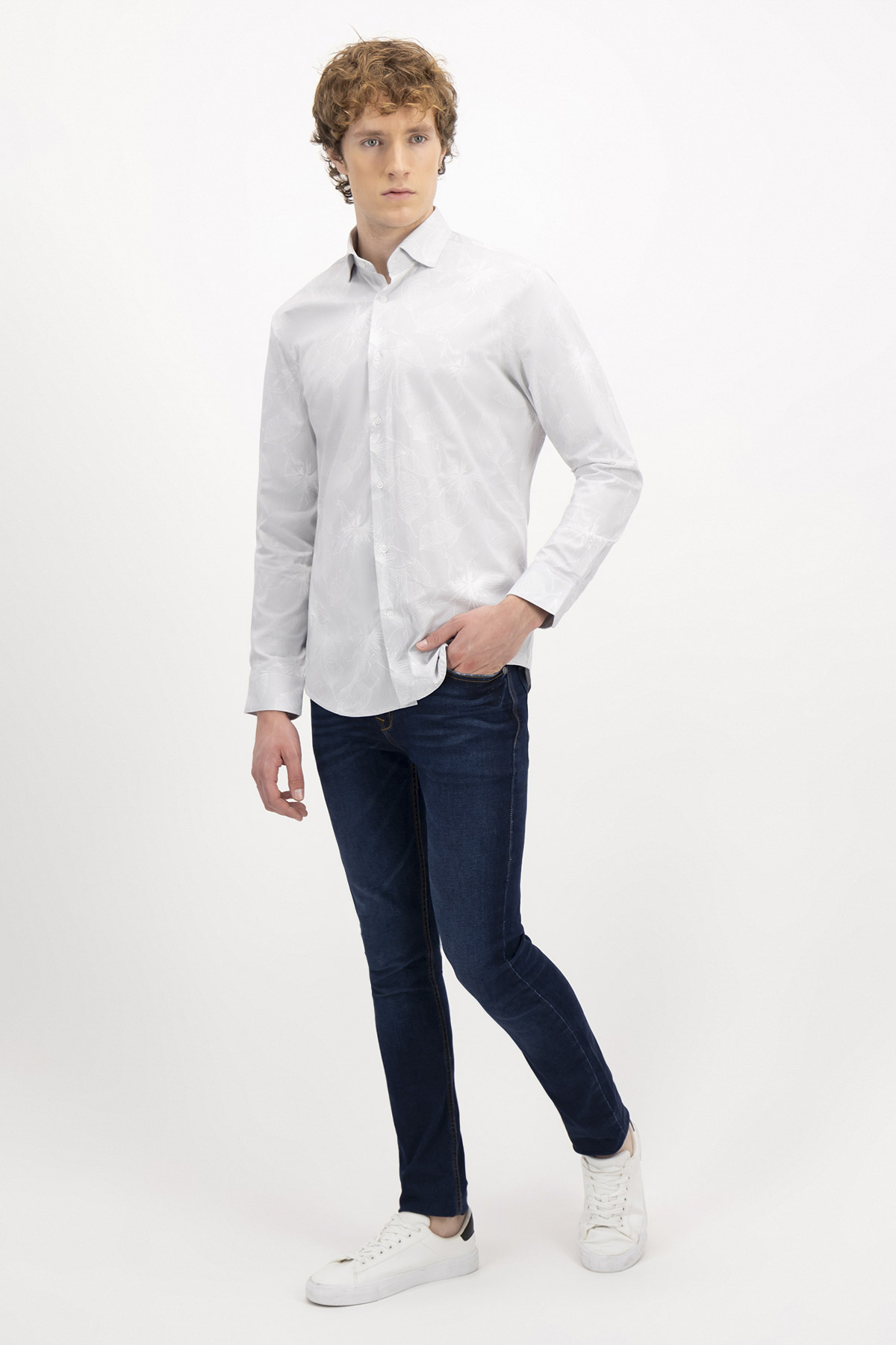 CAMISA CASUAL BAMBOO FIBER SLIM FIT LMENTAL image number 3