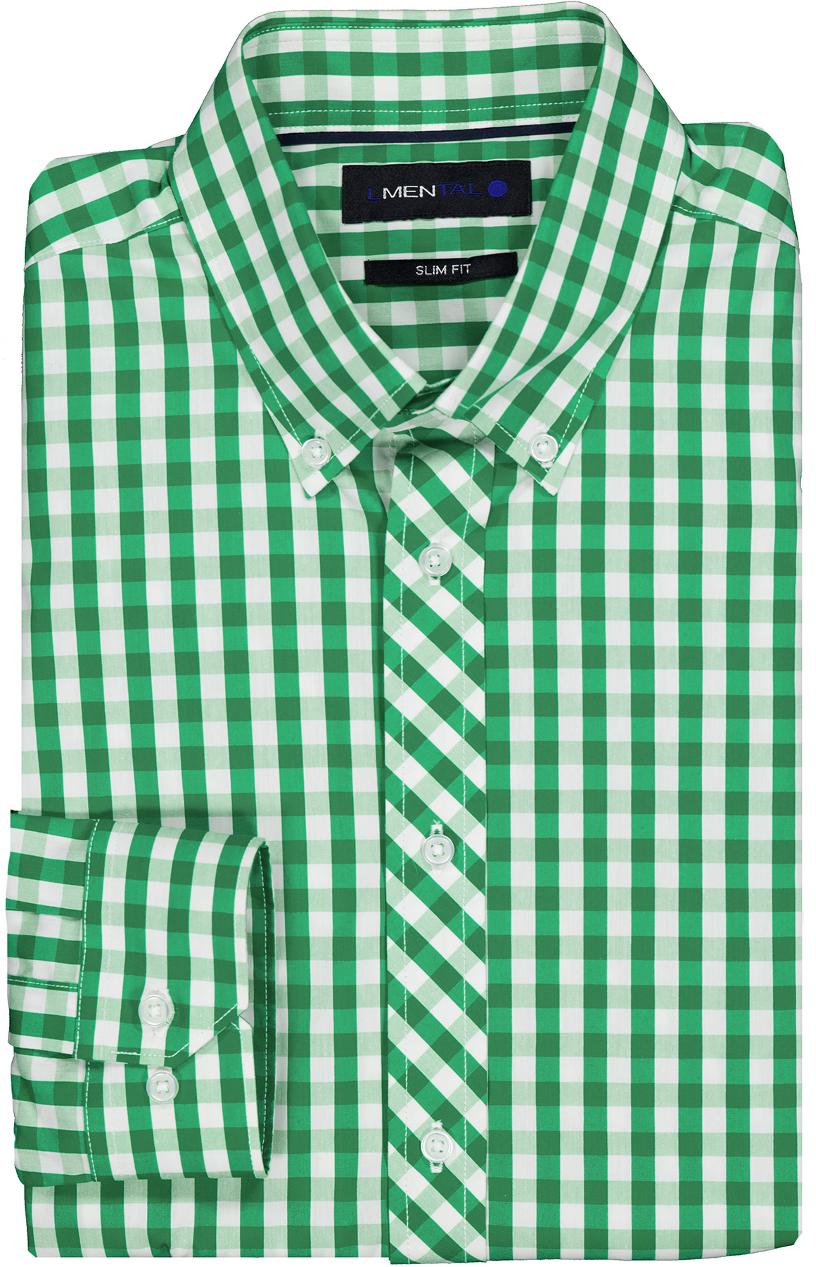 CAMISA SPORT VERDE SLIM FIT LMENTAL image number null