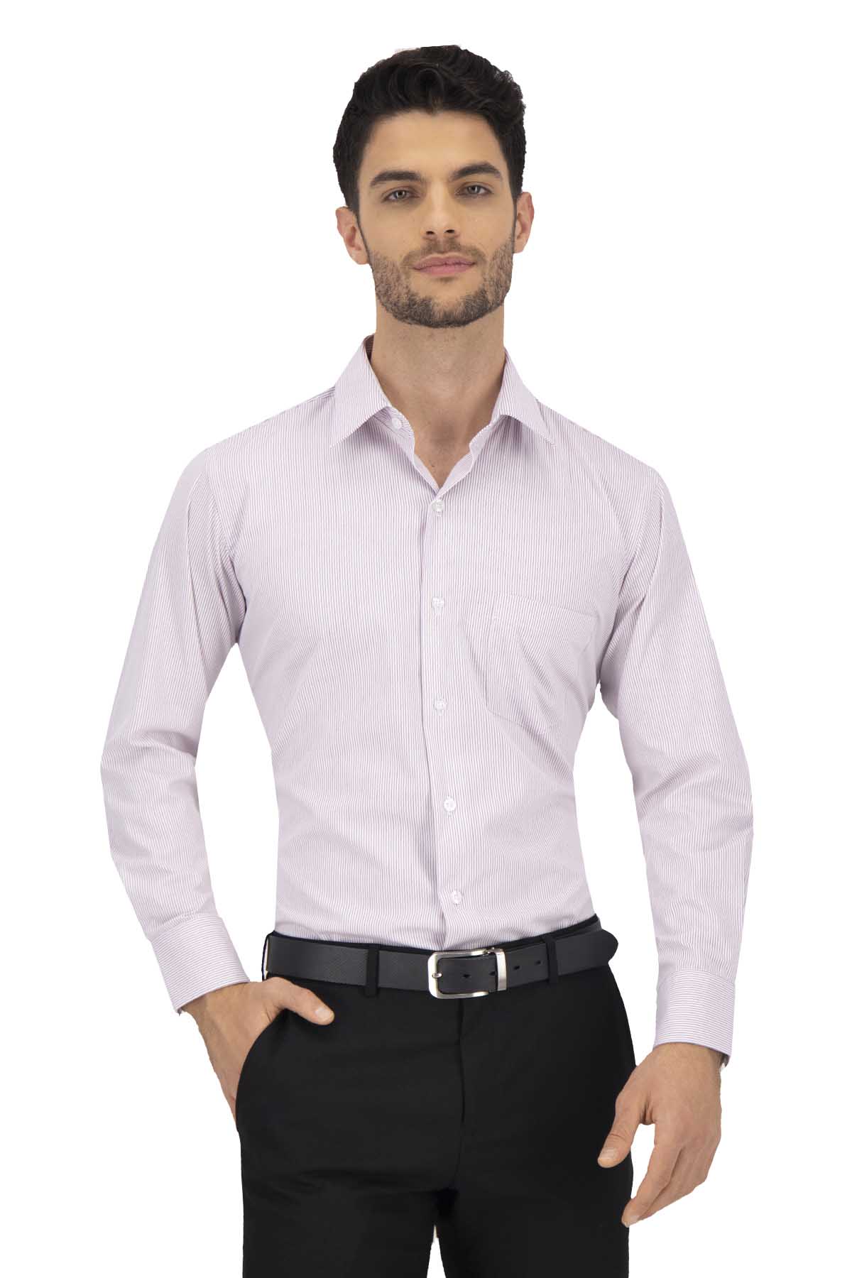 CAMISA VESTIR ROSA PASTEL CONTEMPORARY FIT  SONNETI UO image number null