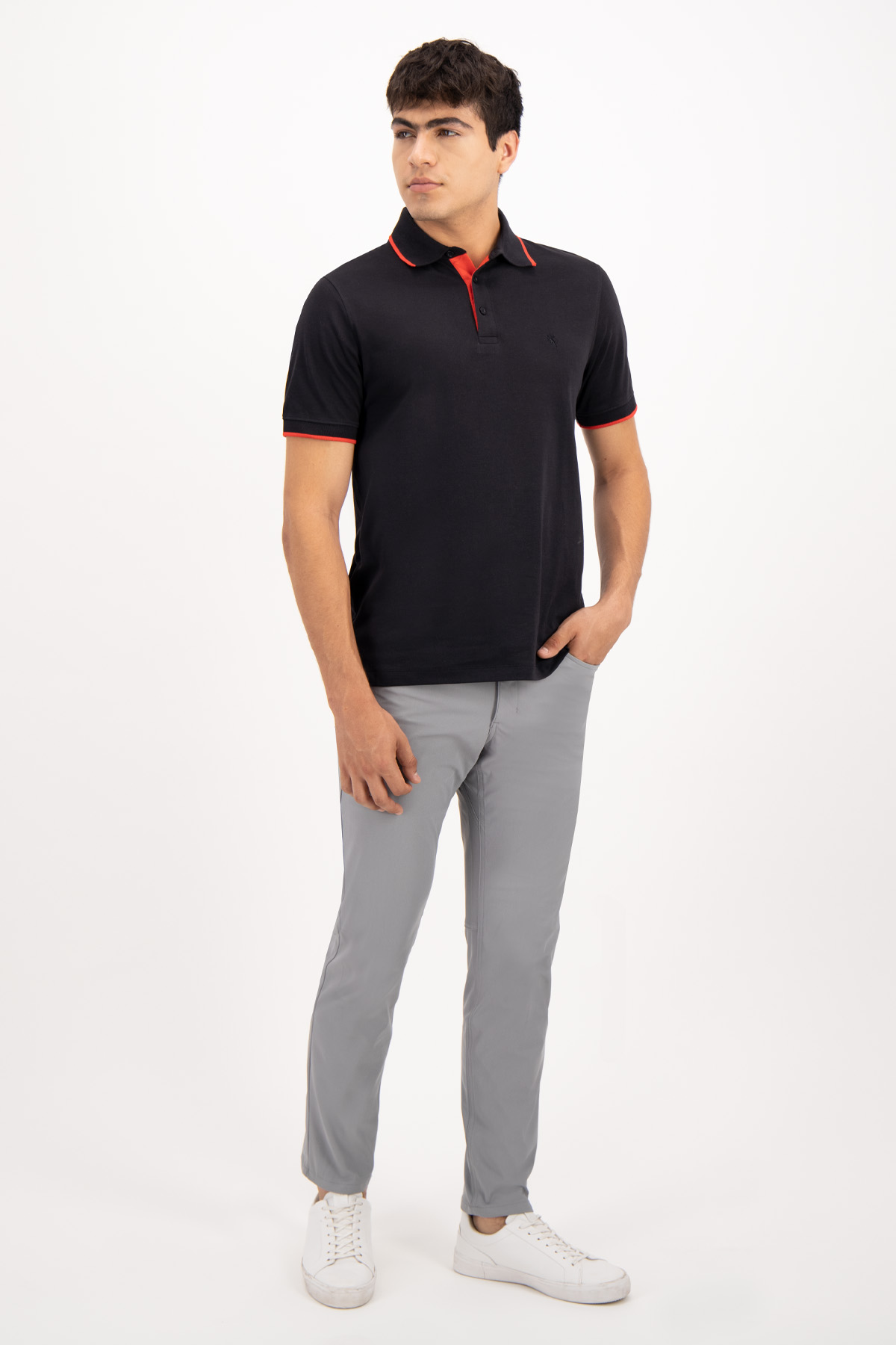 PLAYERA TIPO POLO CONTEMPORARY FIT LAMBERTI image number null