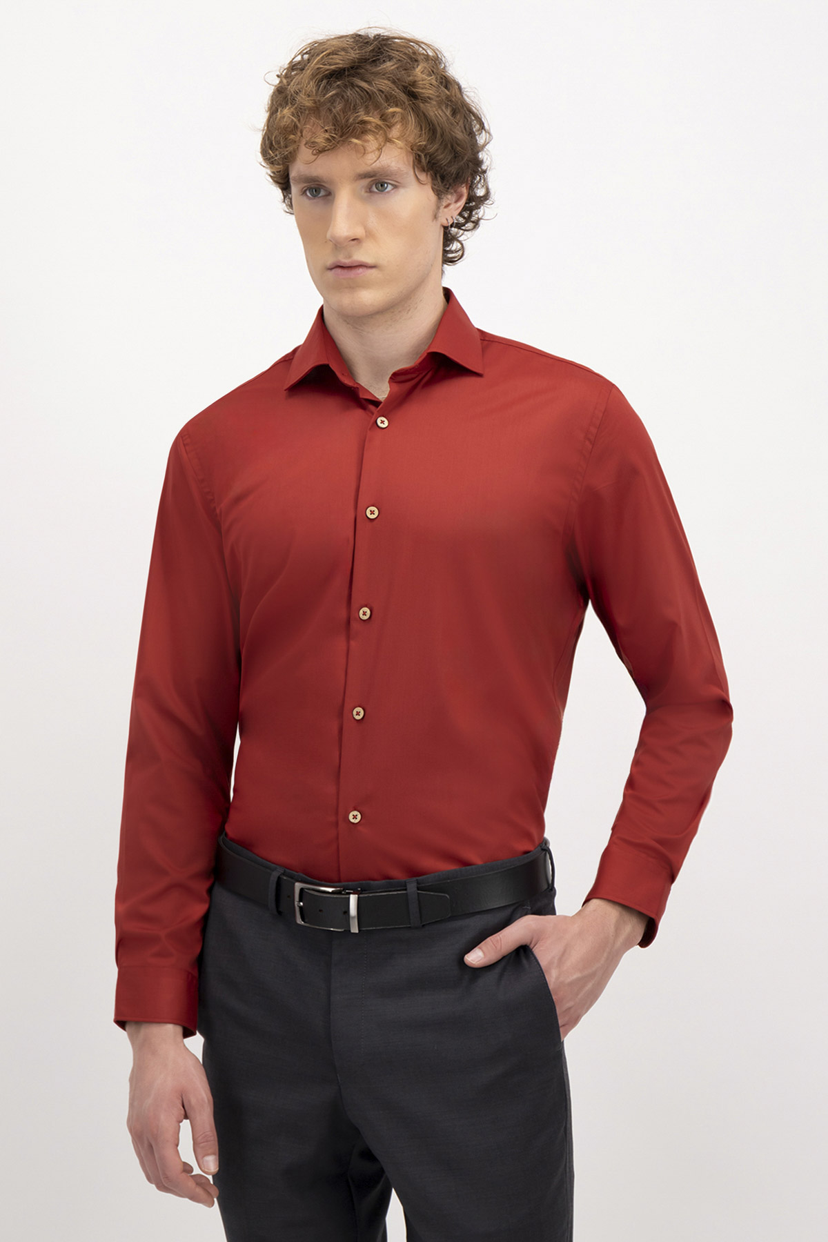 CAMISA FORMAL TLAOLLI SLIM FIT MENS FASHION