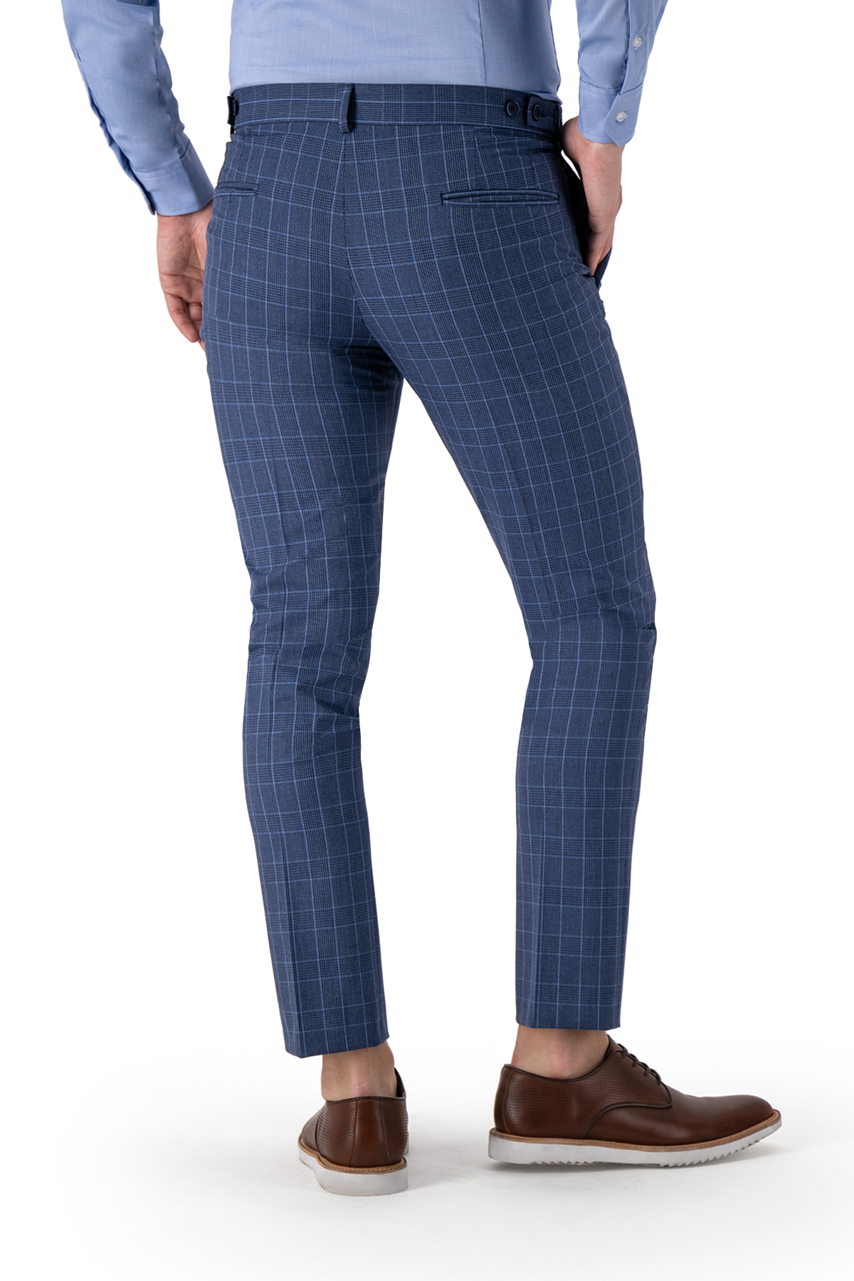 PANTALÓN VESTIR AZUL MARINO SLIM FIT LMENTAL image number null