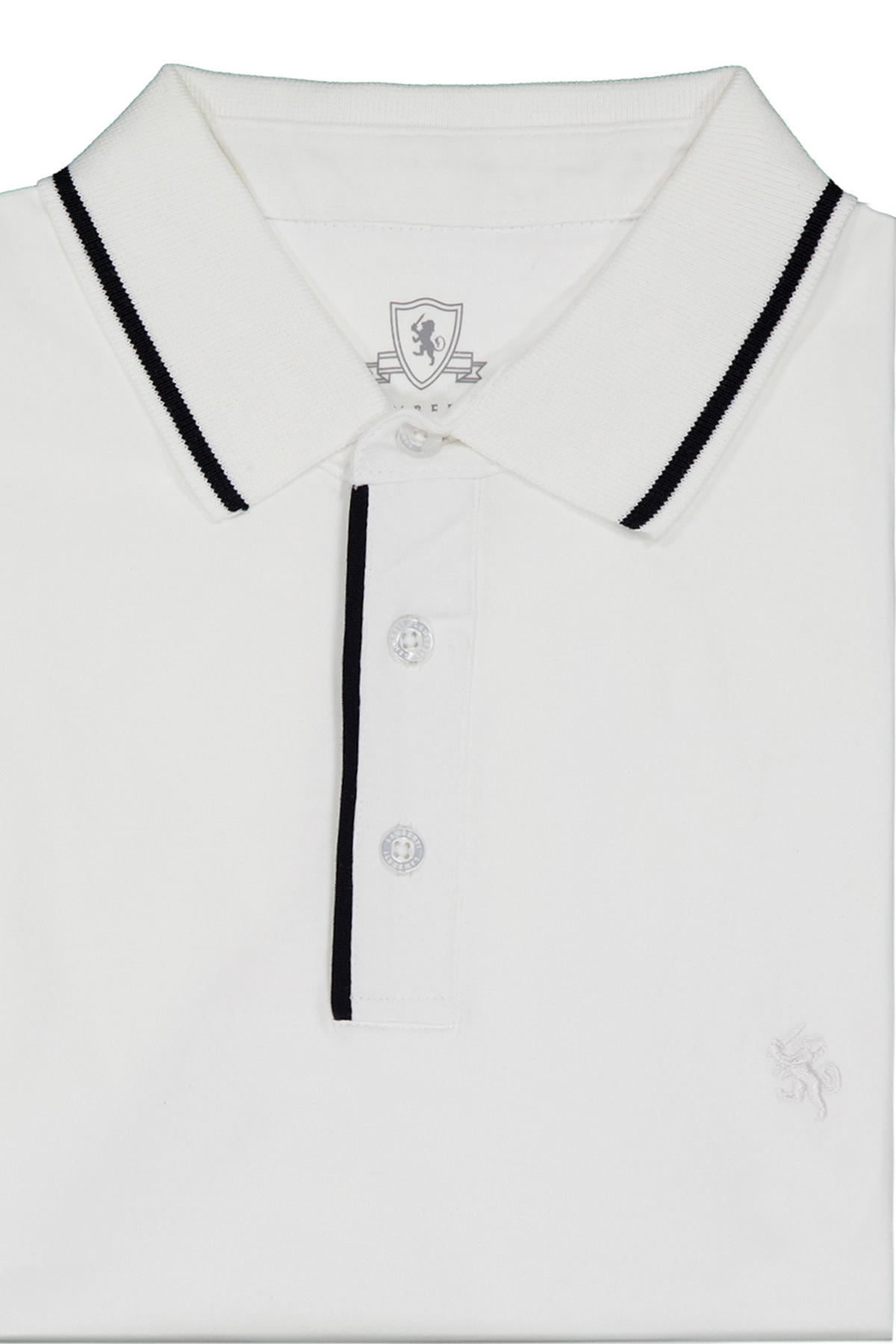 PLAYERA TIPO POLO PREMIUM COTTON CONTEMPORARY FIT LAMBERTI image number null