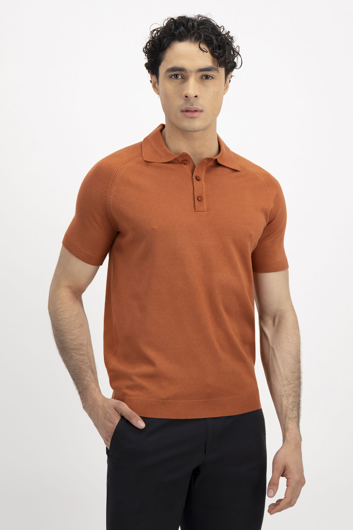 SUÉTER TIPO POLO SLIM FIT LMENTAL