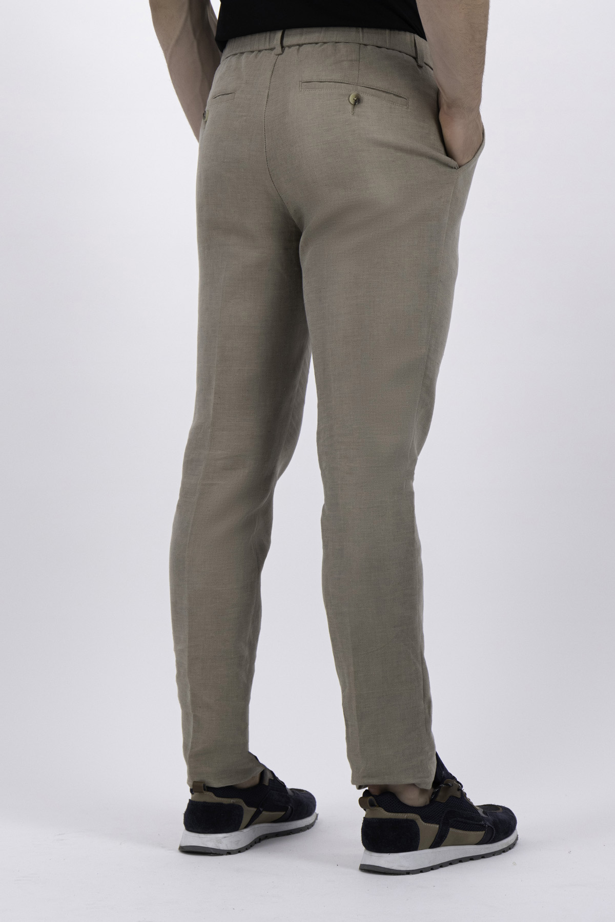 PANTALÓN BEIGE SLIM FIT LMENTAL image number null