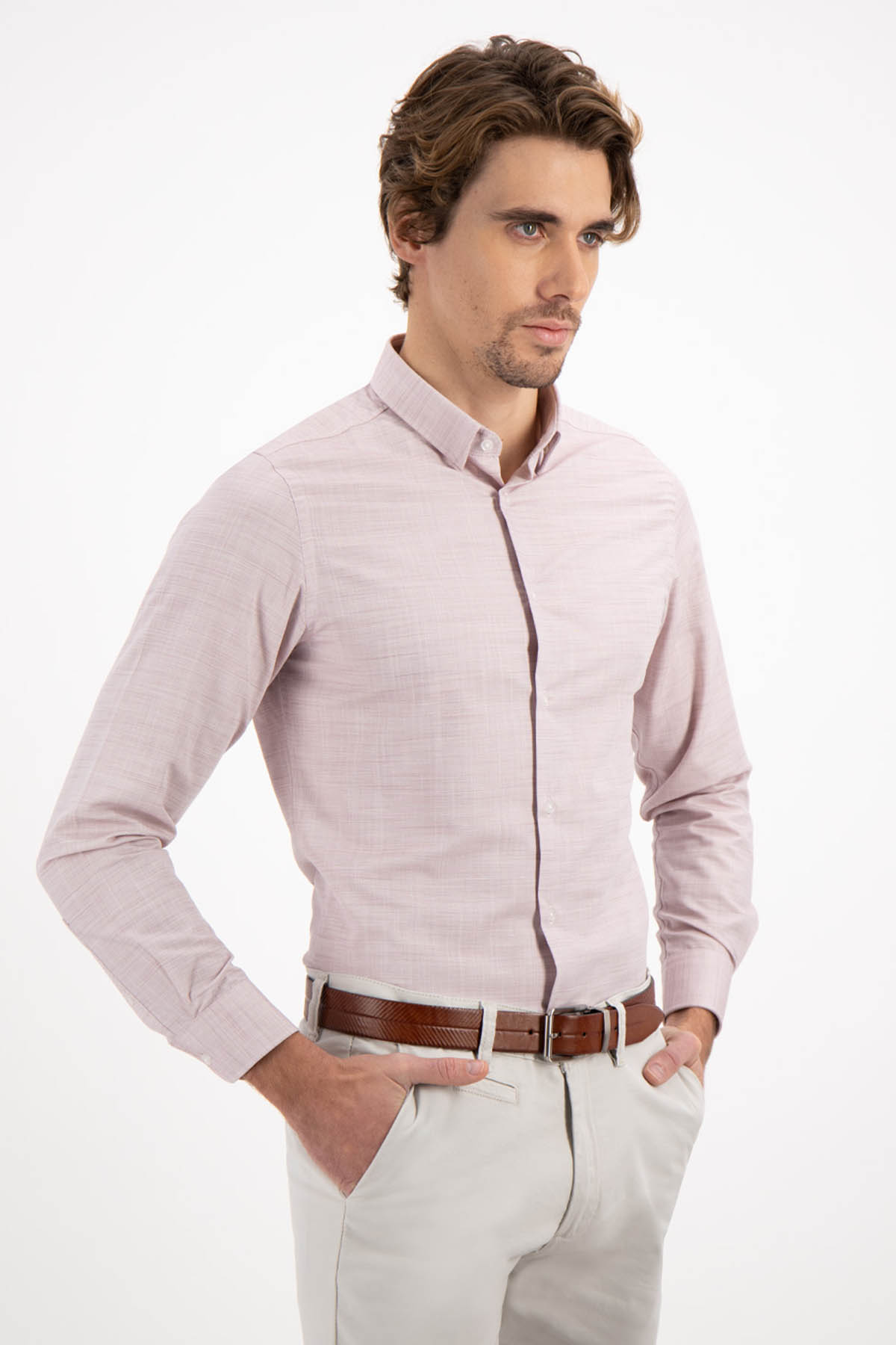 CAMISA FORMAL SKINNY FIT LMENTAL image number 0