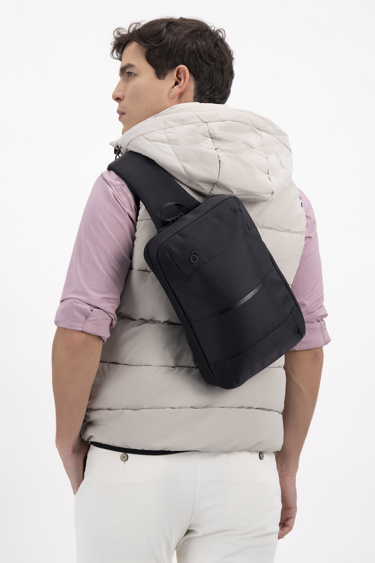 MOCHILA BANDOLERA NEGRO MENS FASHION image number null